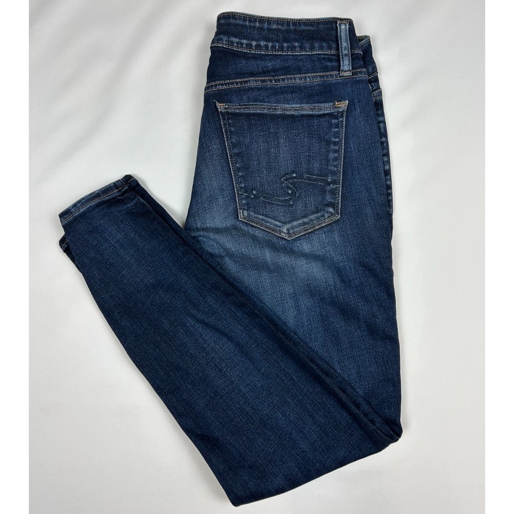 SILVER  Suki Skinny Stretch  Dark Wash Jeans Women's 30 x 29